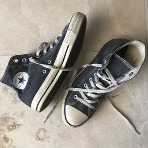 Grey High Top Converse, Great Condition